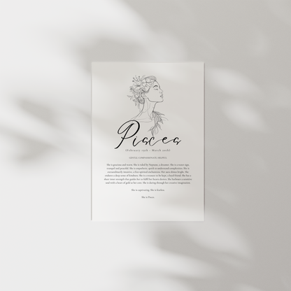 'She is' Prints- Astrology