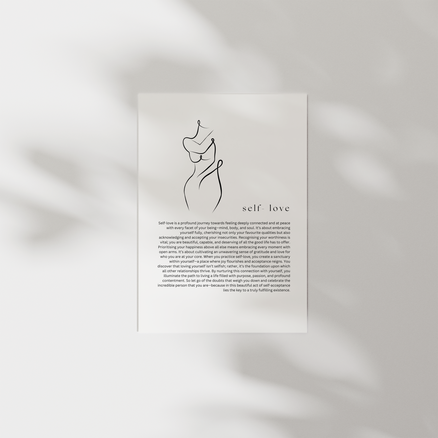 Self - love print