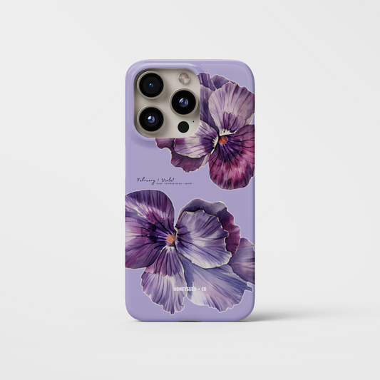 Violet Bloom- February Birthflower Phone Case
