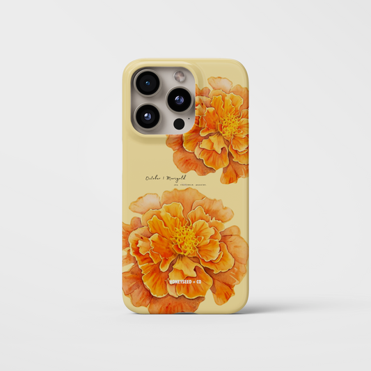 Marigold Bloom- October Birthflower Phone Case