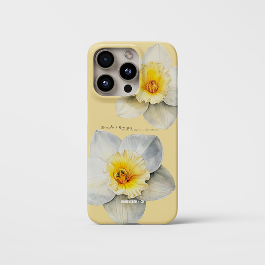 Narcissus Bloom- December Birthflower Phone Case