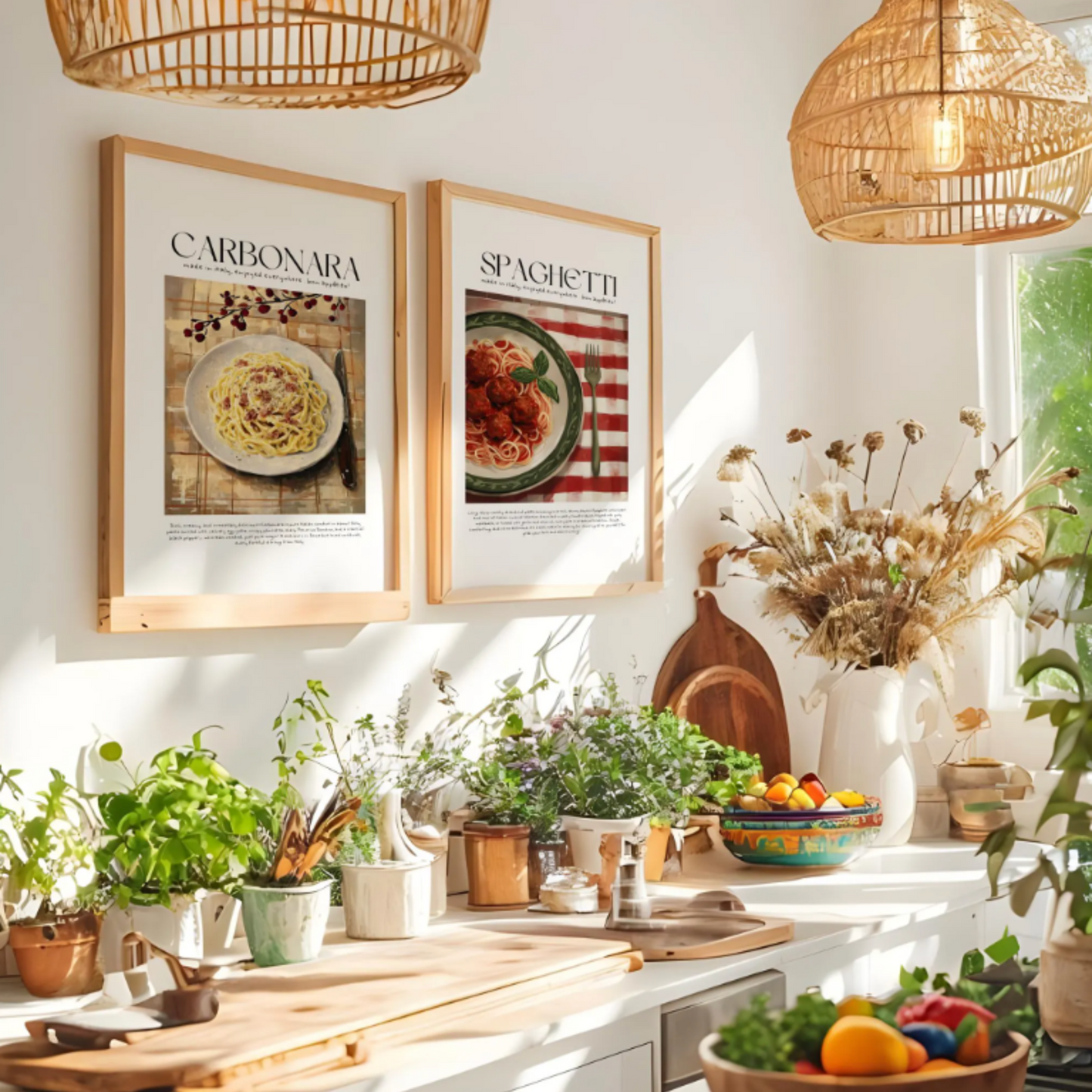 Made In Italy- Spaghetti Print