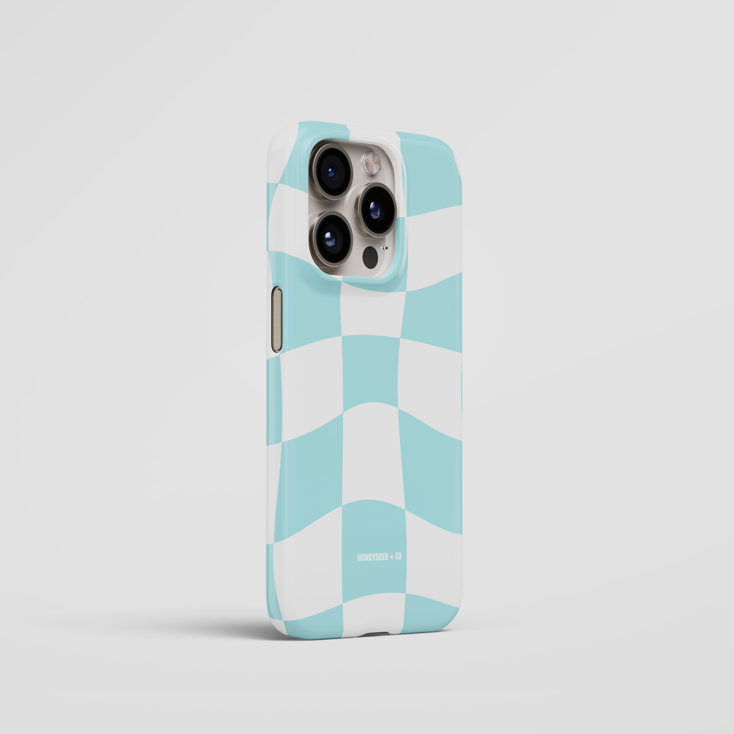 Retro Blue Check Phone Case