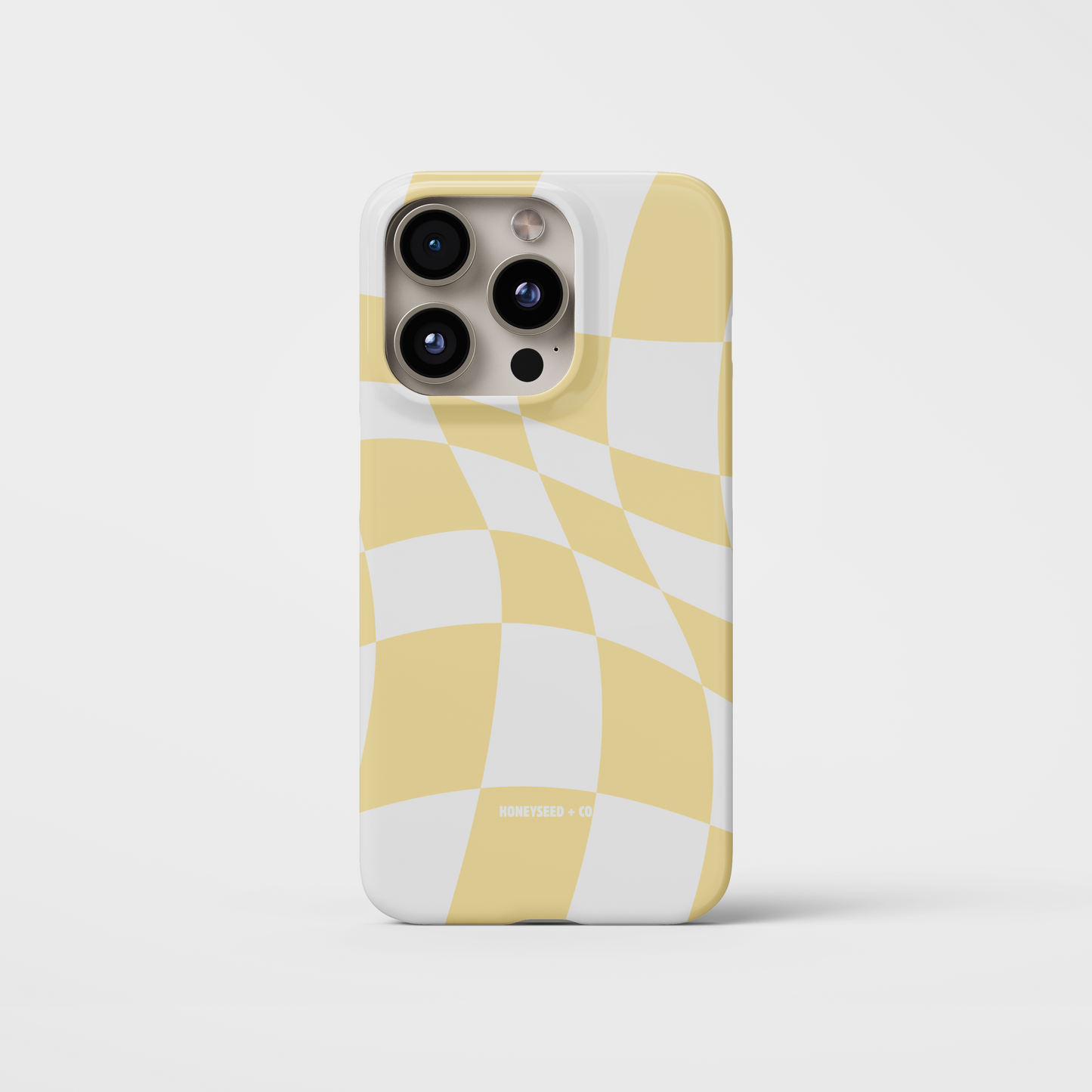 Retro Yellow Check Phone Case