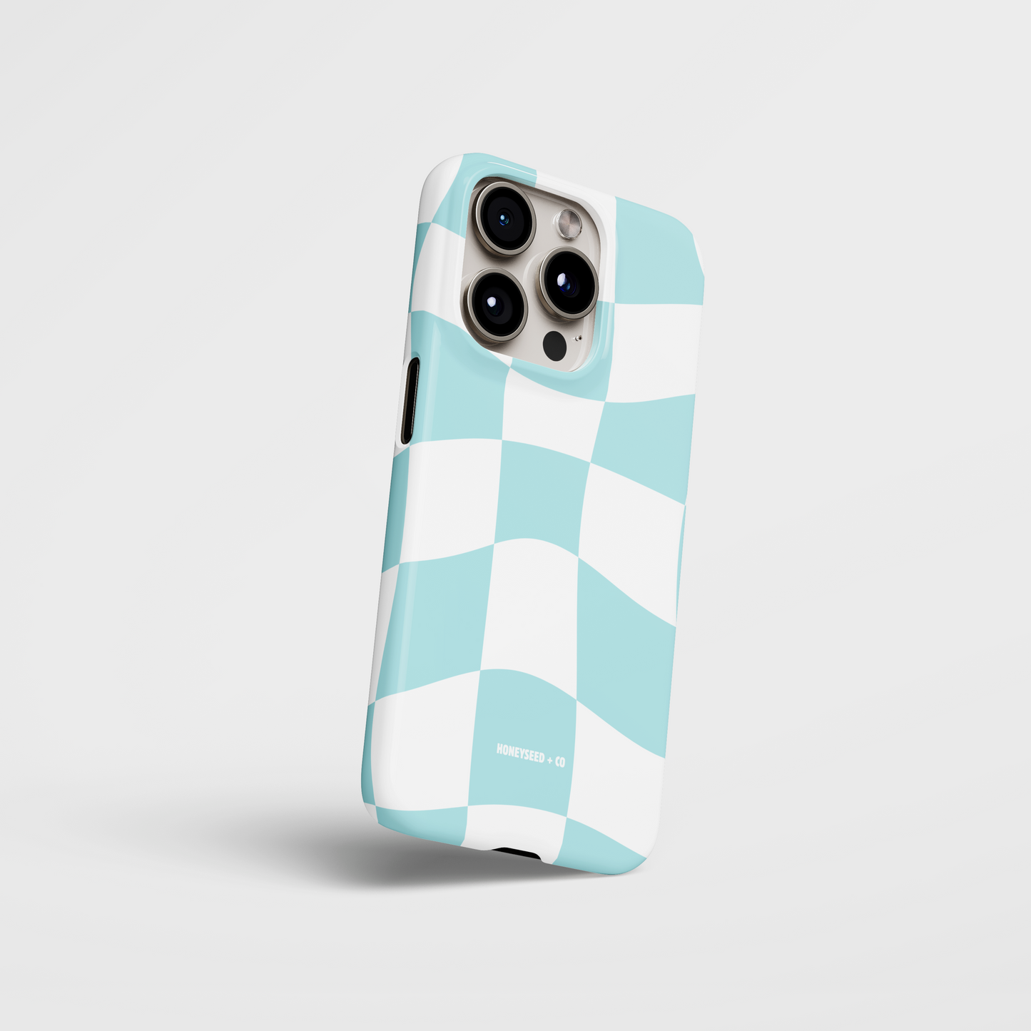 Retro Blue Check Phone Case