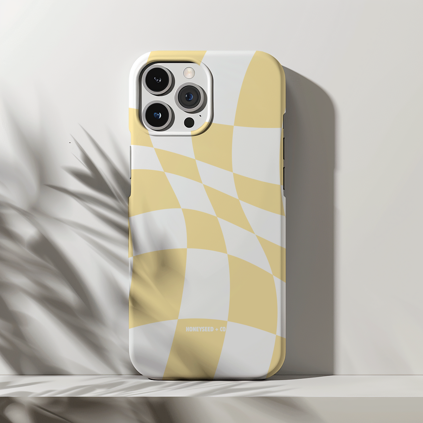 Retro Yellow Check Phone Case