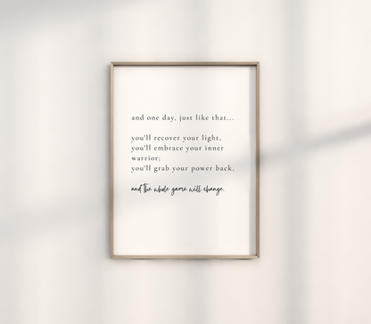 One Day Print