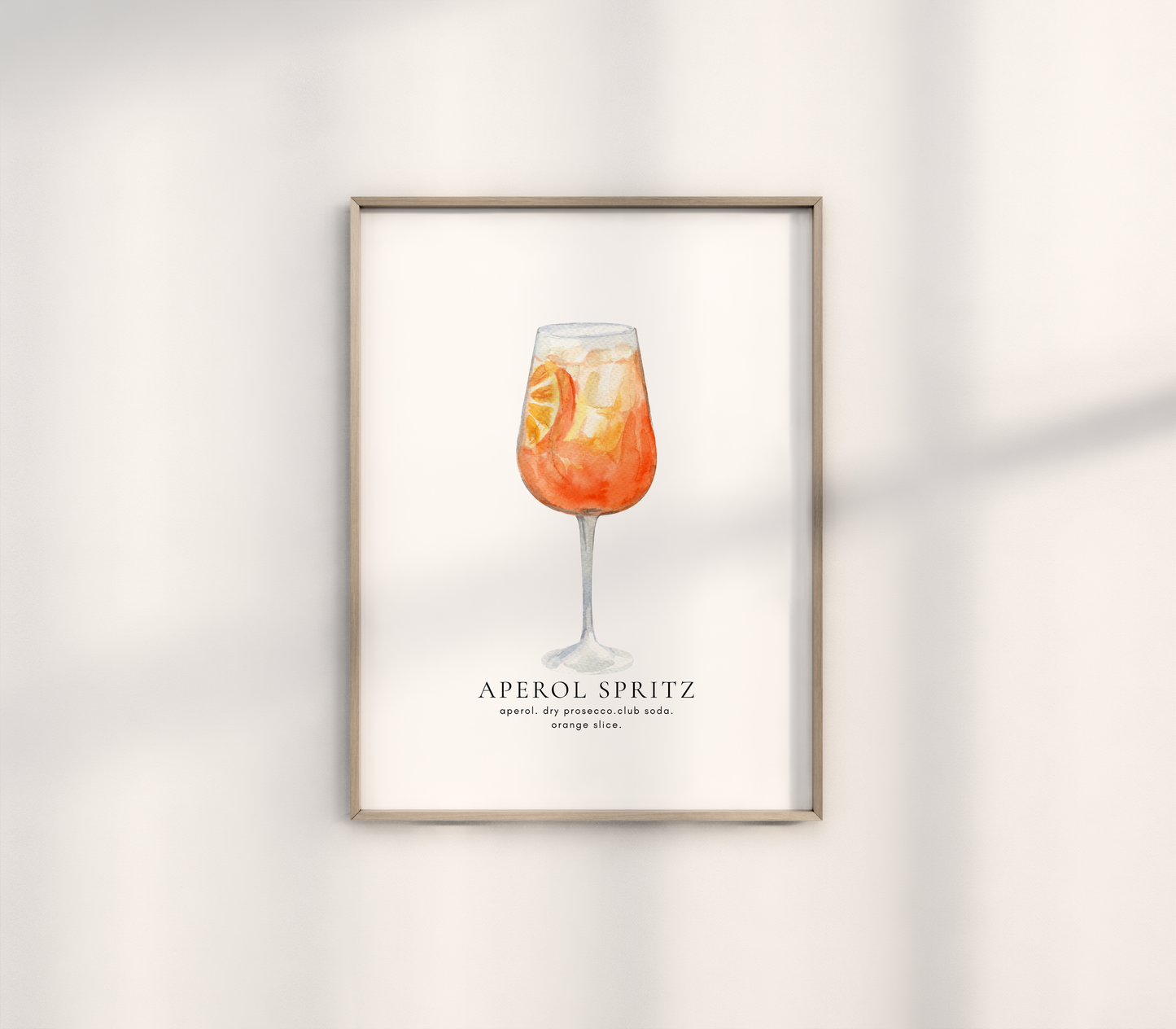Aperol Spritz Cocktail Print