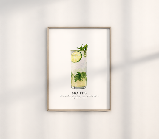 Mojito Cocktail Print