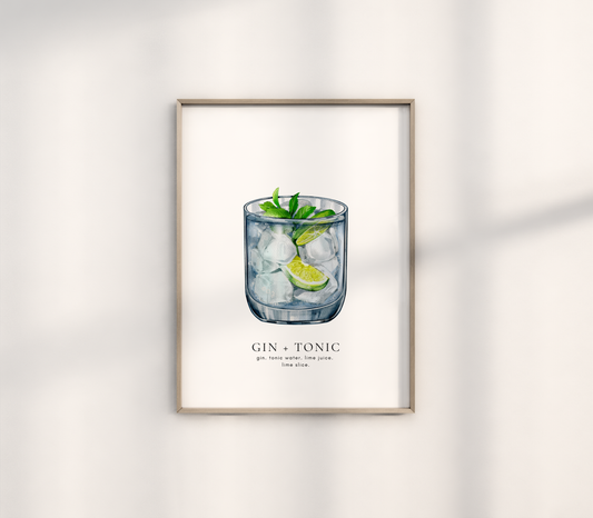 Gin + Tonic Print