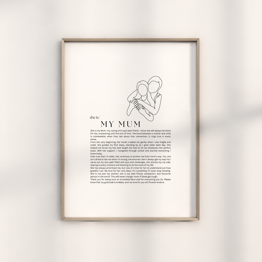 She is- My Mum