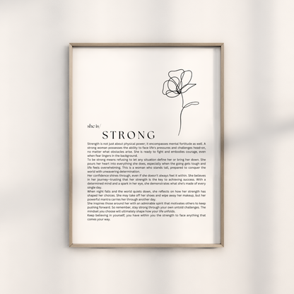 She is- Strong
