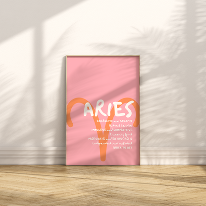 Star Sign Traits Print