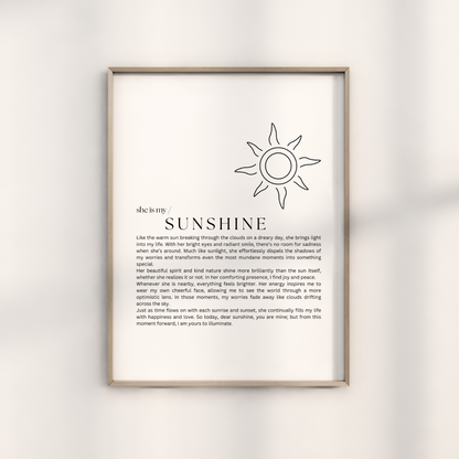 She is- My Sunshine