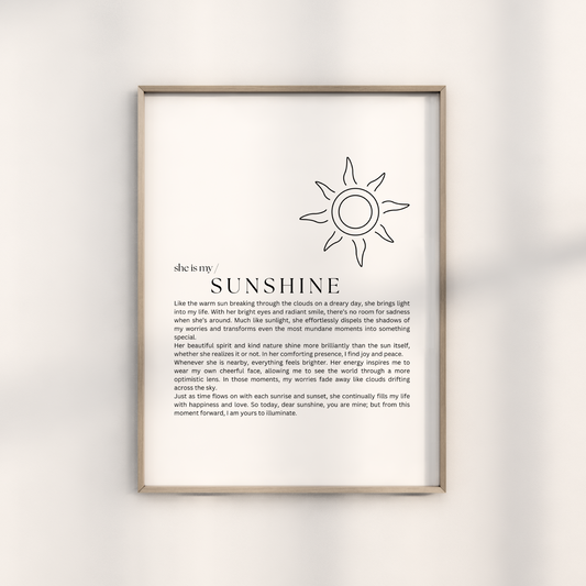 She is- My Sunshine