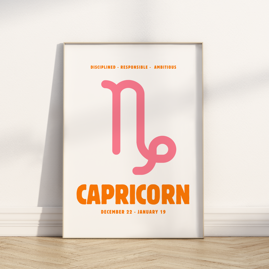 Retro Star Sign Print