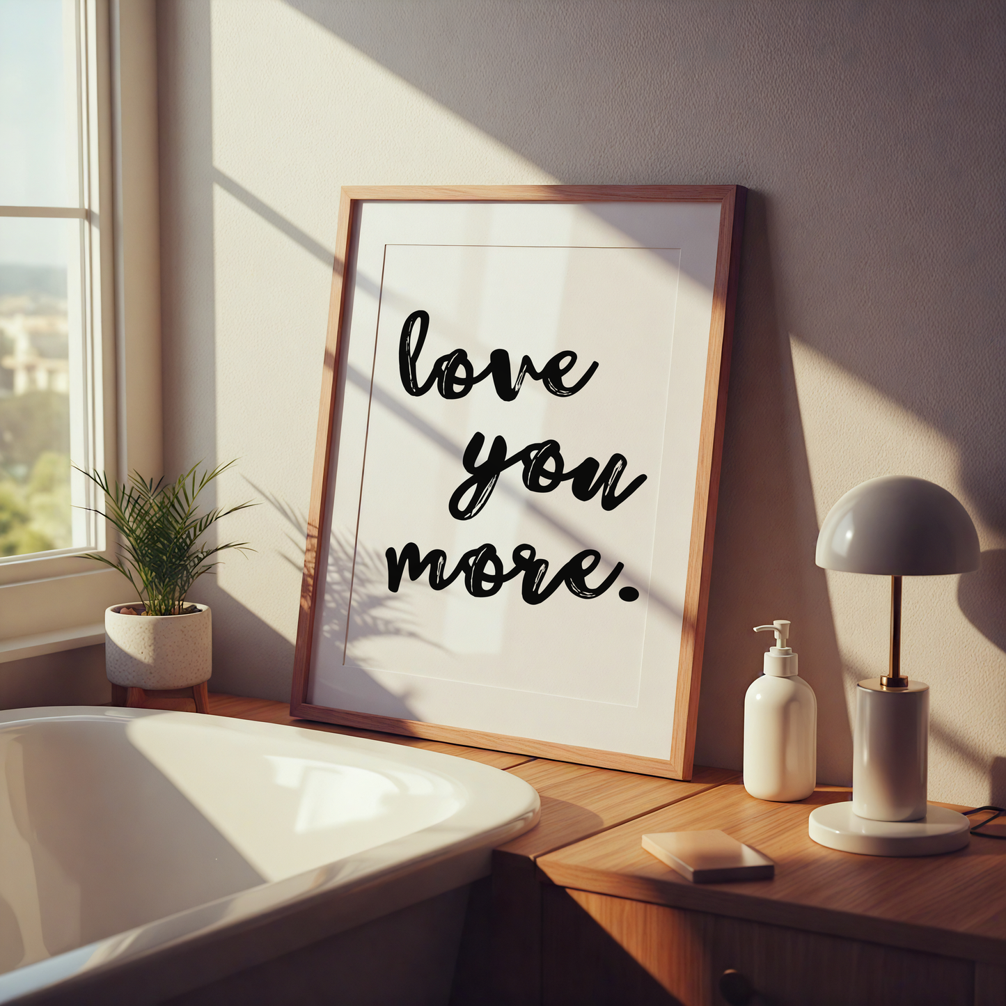 Love you more Print