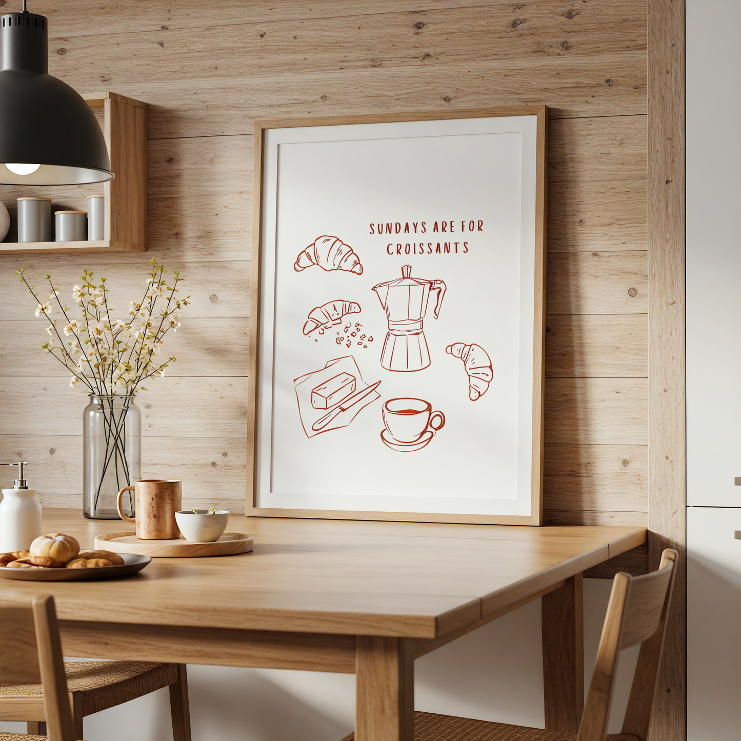 Sundays are for Croissants Print