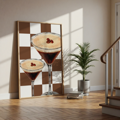 Retro Espresso Martini Print