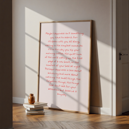 What is Happiness Print